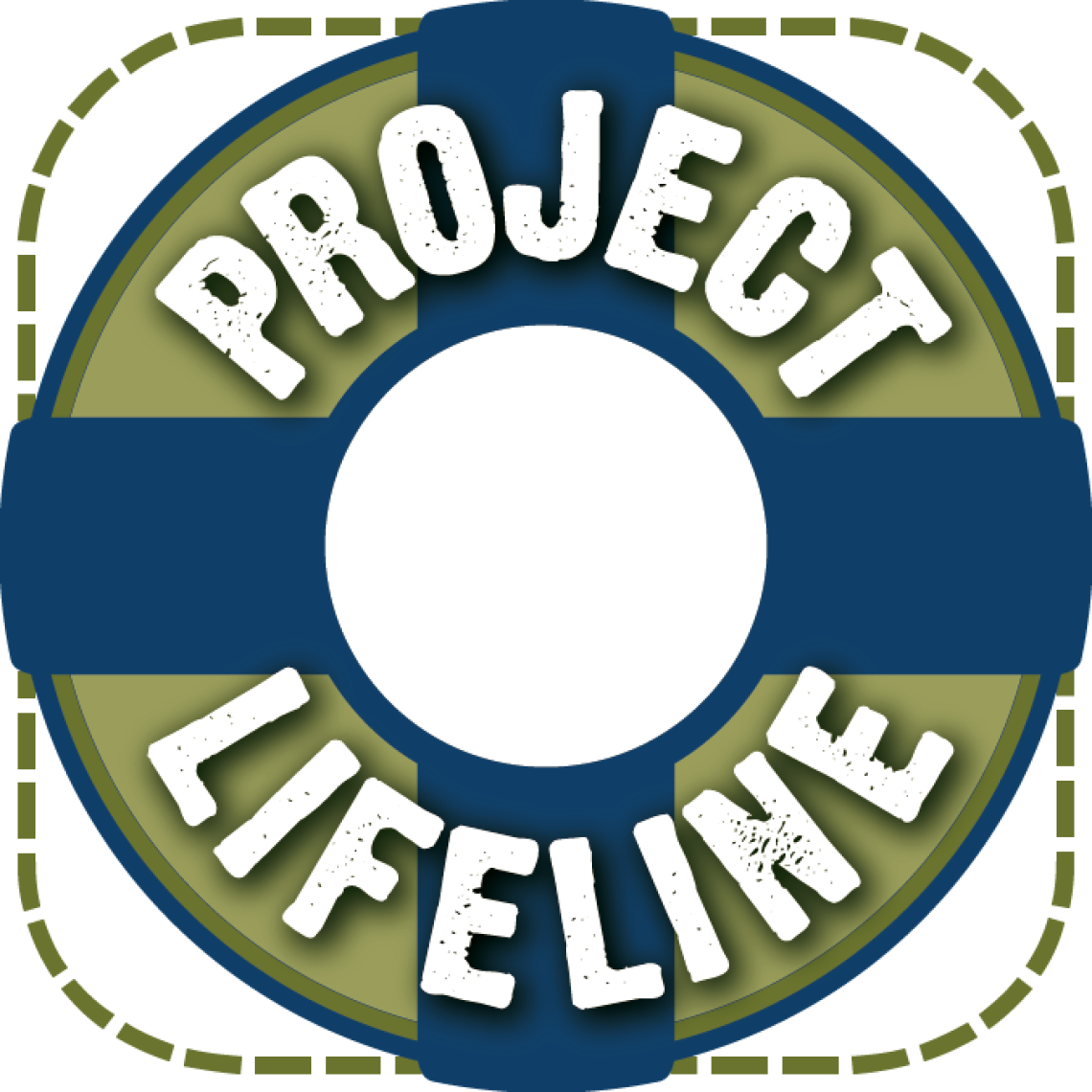Image of lifesafer ring with the words Project Lifeline